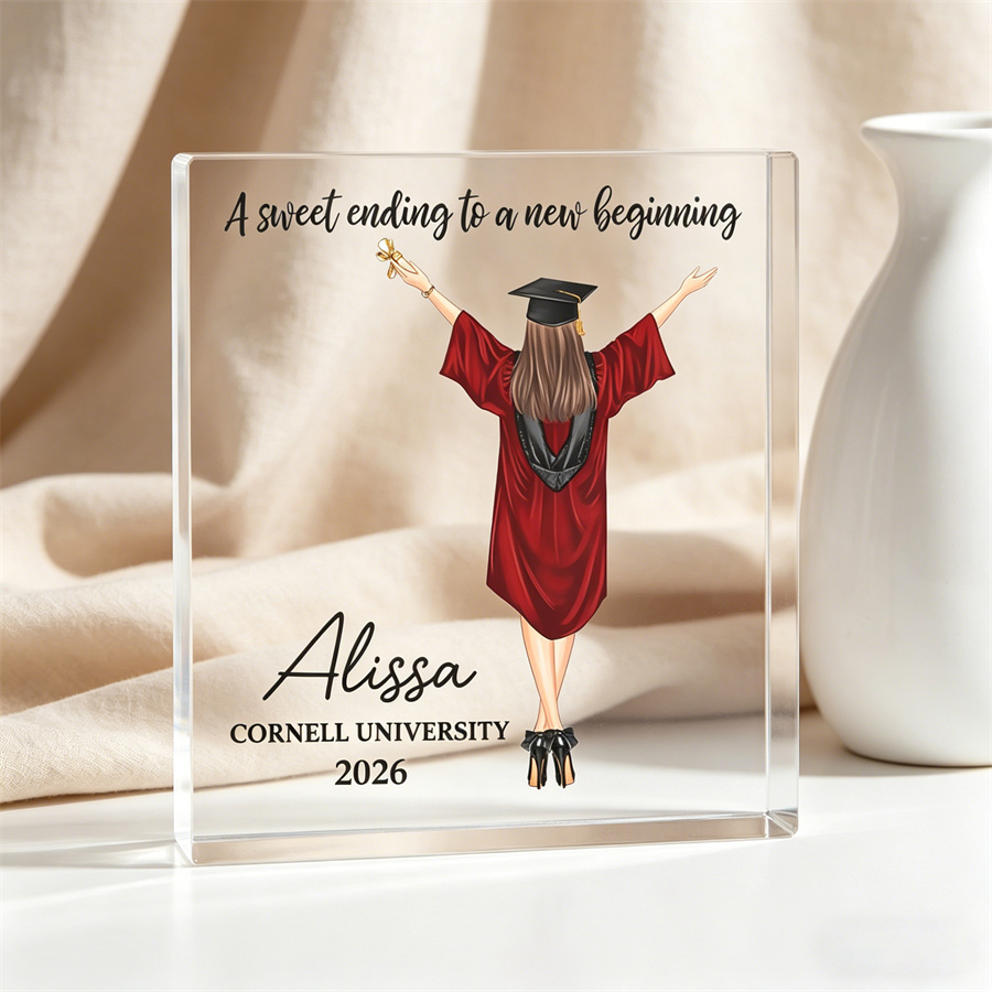 Personalized Graduation Acrylic Photo Block Gift